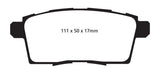 EBC 06-08 Ford Edge 3.5 2WD Yellowstuff Rear Brake Pads
