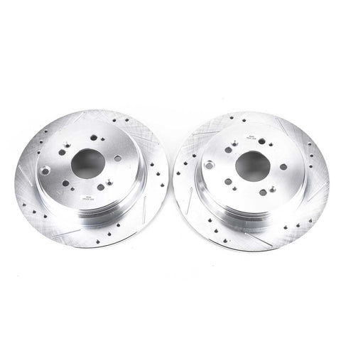 Power Stop 07-18 Acura RDX Rear Evolution Drilled & Slotted Rotors - Pair