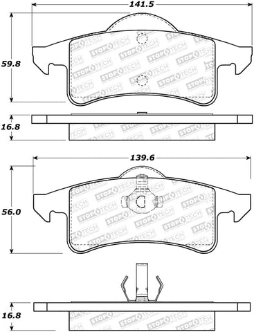 StopTech Street Select Brake Pads