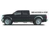 N-Fab Nerf Step 92-00 Chevy-GMC 2500/3500 Crew Cab 8ft Bed - Gloss Black - Bed Access - 3in