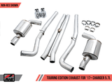 AWE Tuning 2017+ Dodge Charger 5.7L Track Edition Exhaust - Diamond Black Tips