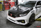 Seibon 2016-2017 Honda Civic Coupe/Sedan/Hatchback MR-Style Carbon Fiber Hood