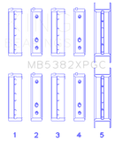 King Subaru EJ20/EJ22/EJ25 Including Turbo pMaxKote Performance Main Bearing Set - Size STDX