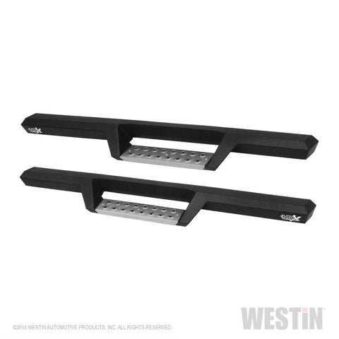 Westin 07-18 Jeep Wrangler JK 2dr. HDX Stainless Drop Nerf Step Bars - Tex. Blk