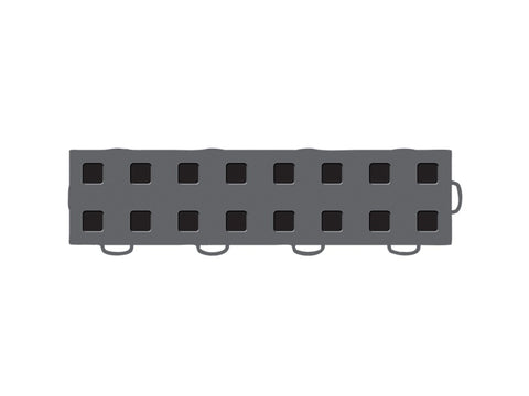 WeatherTech TechFloor - 3in x 12in Tiles(Right Loop) - Dark Grey/Black