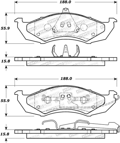 StopTech Street Brake Pads