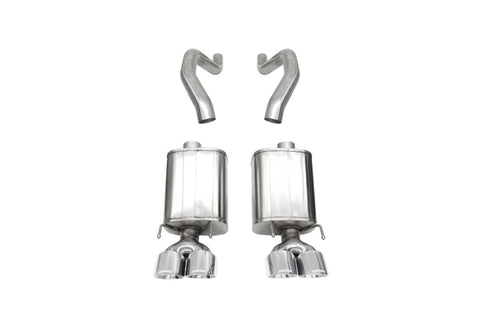 Corsa 06-13 Chevy Corvette C6 Z06 7.0L / 09-13 ZR1 6.2L Polished Axle-Back Exhaust w/4.5in Twin Tips