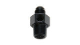 Vibrant -8AN Male to 3/8in NPT Male Union Adapter Fitting w/ 1/8in NPT Port