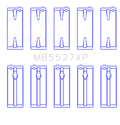 King Engine Bearings Toyota 4AGE/4AGZE 16V 1.6L Performance Main Bearing Set - Size STD