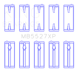 King Engine Bearings Toyota 4AGE/4AGZE 16V 1.6L (Size 0.25 Oversized) Performance Main Bearing Set