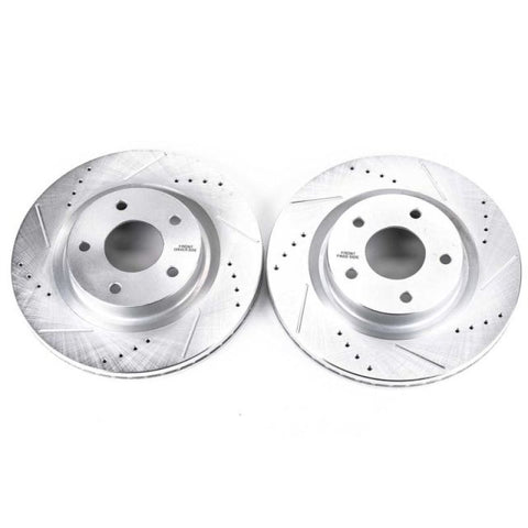 Power Stop 07-13 Nissan Altima Front Evolution Drilled & Slotted Rotors - Pair