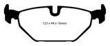 EBC 99-01 Saab 9-5 2.3 Turbo (Aero) Yellowstuff Rear Brake Pads