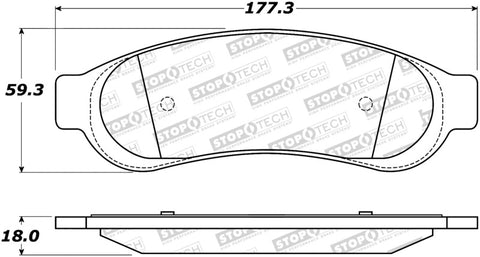 StopTech Street Select Brake Pads