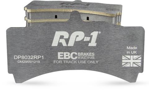 EBC Racing 97-09 Porsche Boxster (986/987 w/Cast Iron Discs) RP-1 Race Front Brake Pads