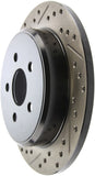 StopTech 03-09 Chrysler PT Cruiser Tur / 03-05 Dodge Neon SRT-4 Rear Right Slotted & Drilled Rotor