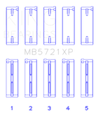 King Engine Bearings Nissan SR20DET (GTiR) 16V Performance Main Bearing Set - Size STD
