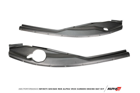 AMS Performance Infiniti 16+ Q50 3.0TT Alpha Matte Carbon Fender Side Trim Set
