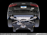 AWE Tuning Audi C7.5 A7 3.0T Touring Edition Exhaust - Quad Outlet Chrome Silver Tips