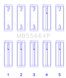 King Engine Bearings Audi A4 1.8L AEB Performance Main Bearing Set - Size STD