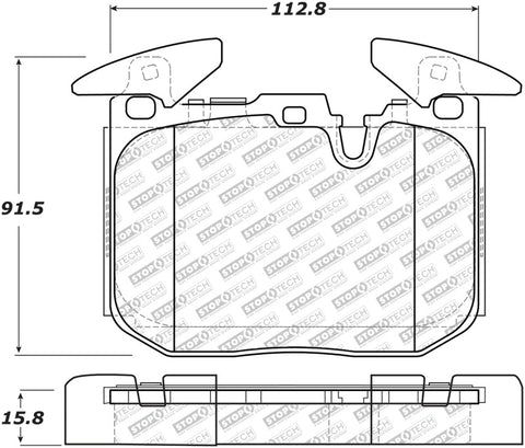 Stoptech 12-18 BMW 228i/230i/320i/238i Street Select Brake Pads With Hardware- Front