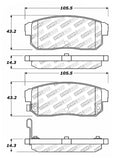 StopTech 04-11 Mazda RX-8 Street Select Rear Brake Pads