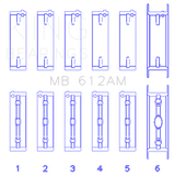 King Engine Bearings Volvo 520/B5252 Main Bearing Set - Size STD