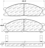 StopTech Sport Brake Pads w/Shims and Hardware - Rear