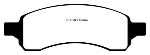 EBC 06-07 Chevrolet SSR 6.0 Redstuff Front Brake Pads