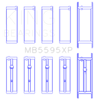 King Engine Bearings Nissan KA-24DE Performance Main Bearing Set - Size +0.25mm