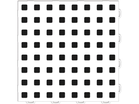 WeatherTech TechFloor - 12in X 12in Tiles - White/Black **Order in Qtys of 10