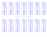 King Engine Bearings Toyota 2M/4M/5ME/5MGE/7MGE/7MGTE Main Bearing Set - Size STD