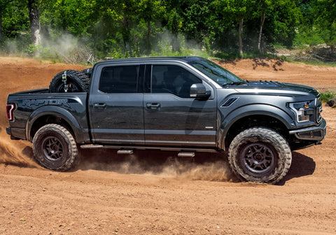 N-Fab RKR Rails 16-17 Nissan Titan/Titan XD Crew Cab - Tex. Black - 1.75in