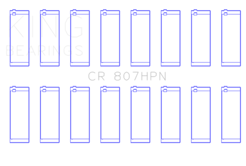 King Engine Bearings Chevy LS1/LS6/LS3 Performance Rod Bearing Set - Size STD