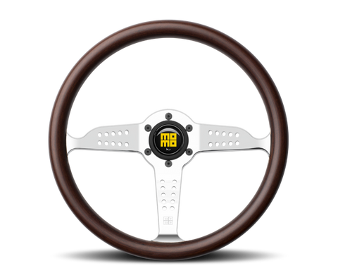 Momo Super Grand Prix Steering Wheel 350 mm - Mahogany Wood/Pol Spokes