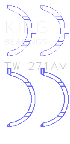 King Engine Bearings Nissan VQ20DE/VQ25DD/VQ25DE/VQ30DD/VQ30DE/VQ30DET/VQ35DE Thrust Washer Set