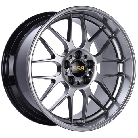 BBS RG-R 19x8.5 5x114.3 ET18 Diamond Black Wheel -82mm PFS/Clip Required