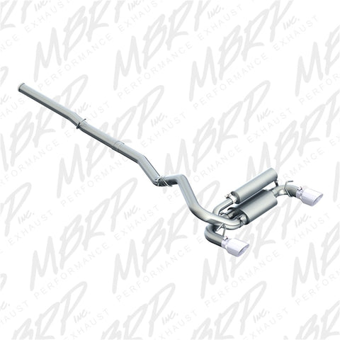 MBRP 2016+ Ford Focus RS 3in Aluminized Dual Outlet Cat-Back Exhaust