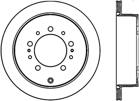 Stoptech 08-17 Toyota Land Cruiser / 08-17 Lexus LX Rear Premium Cryo Rotor