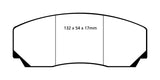 EBC 90-00 Aston Martin Vantage 5.3 (Twin Supercharged)(AP) Yellowstuff Front Brake Pads