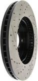 StopTech 02 Lexus ES 250/300/330/350 / 05-07 Toyota Avalon Slotted & Drilled Left Front Rotor