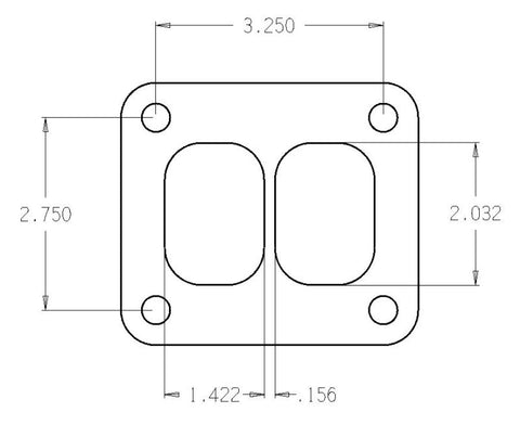 Cometic Turbo FLG T-Series Exhaust Inlet .010in Exhaust Gasket