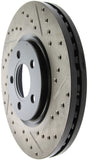 StopTech 03-09 Chrysler PT Cruiser Tur / 03-05 Dodge Neon SRT-4 Front Left Slotted & Drilled Rotor
