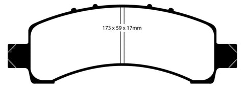 EBC 02 Cadillac Escalade 5.3 (Akebono rear caliper) Greenstuff Rear Brake Pads