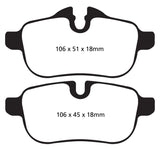 EBC 09+ BMW Z4 3.0 (E89) Redstuff Rear Brake Pads