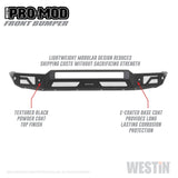 Westin 15-19 Chevrolet Silverado 2500/3500 Pro-Mod Front Bumper - Textured Black