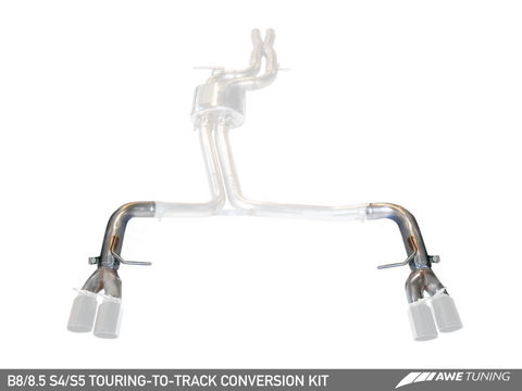 AWE Tuning Audi B8 S4/S5 Track Edition Conversion Kit for 90mm Tips
