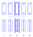 King Engine Bearings BMW S63 Crankshaft Main Bearing Set