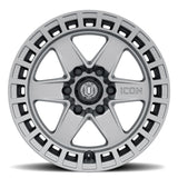 ICON Raider 17x8.5 6x5.5 0mm Offset 4.75in BS Titanium Wheel