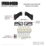 Westin 15-19 Chevrolet Silverado 2500/3500 Pro-Mod Front Bumper - Textured Black