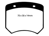 EBC 03-04 Morgan Aero 8 4.4 Redstuff Rear Brake Pads